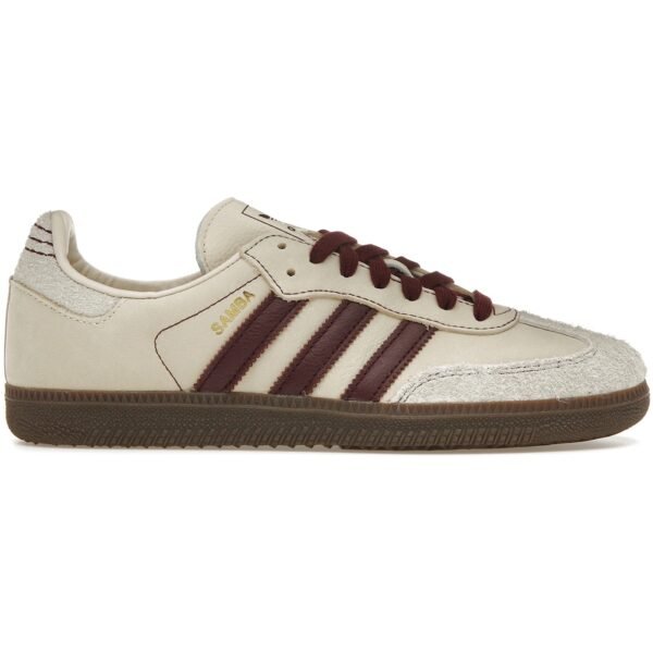 adidas Samba OG Wonder White Maroon (Women’s)