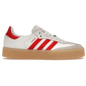 adidas Sambae White Better Scarlet Gum (Women’s)