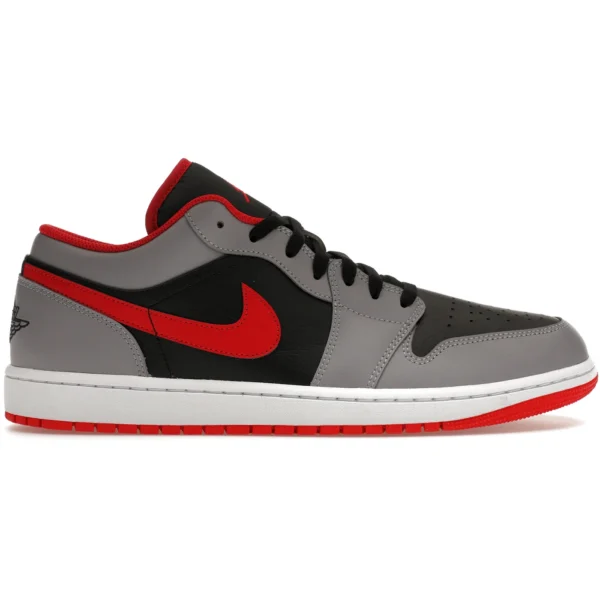 Jordan 1 Low Black Light Smoke Grey Gym Red