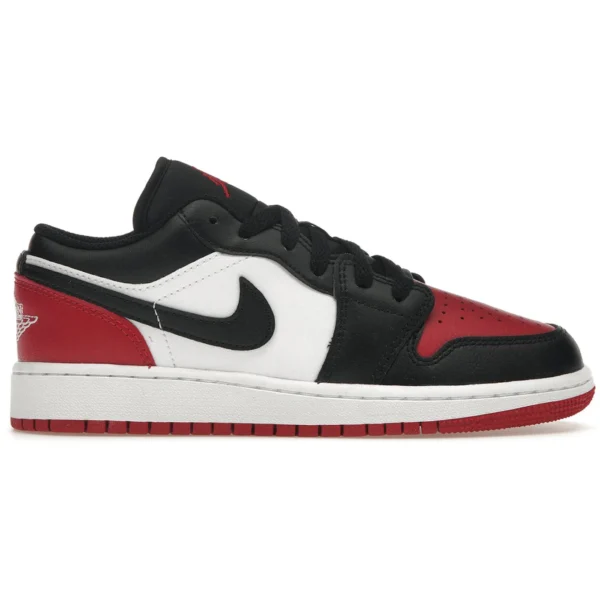 Jordan 1 Low Bred Toe 2.0 (GS)