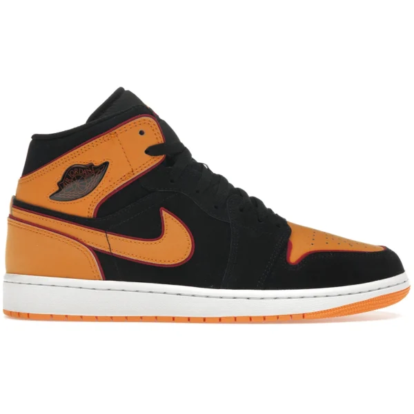 Jordan 1 Mid Fat Tongue Black Orange