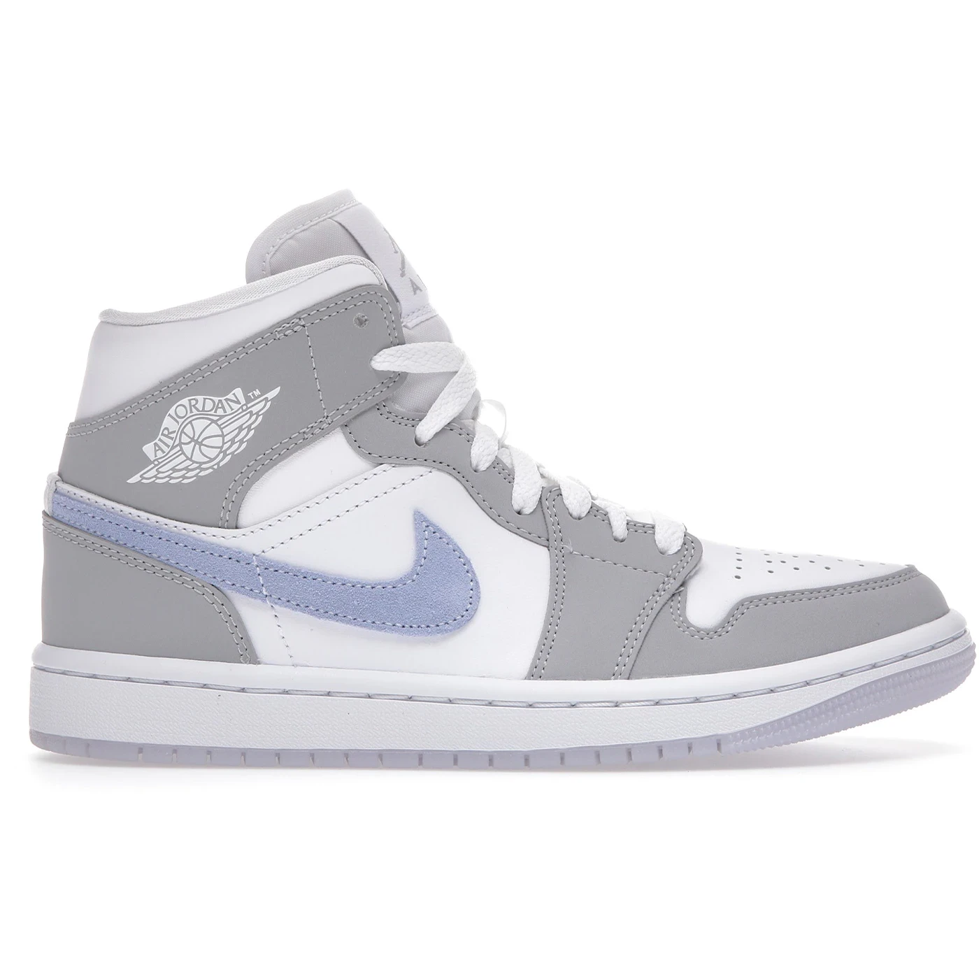 Jordan 1 Mid Wolf Grey Aluminum Womens 1