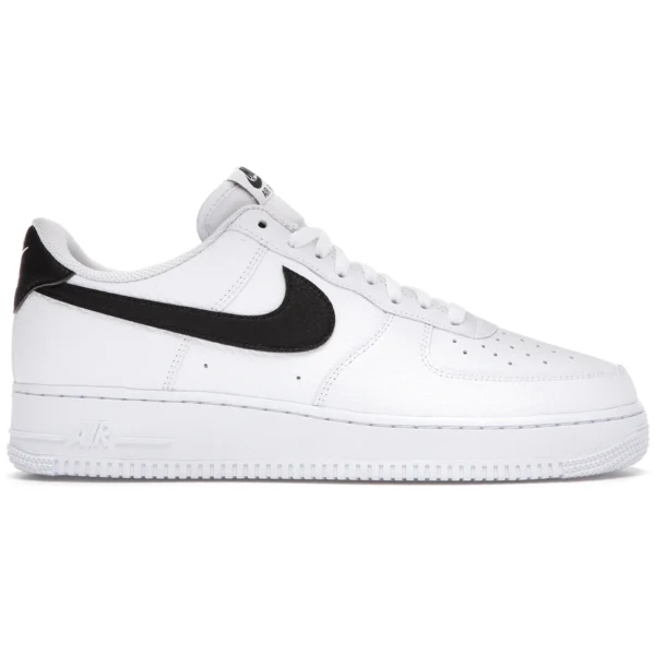 Nike Air Force 1 Low ’07 White Black Pebbled Leather