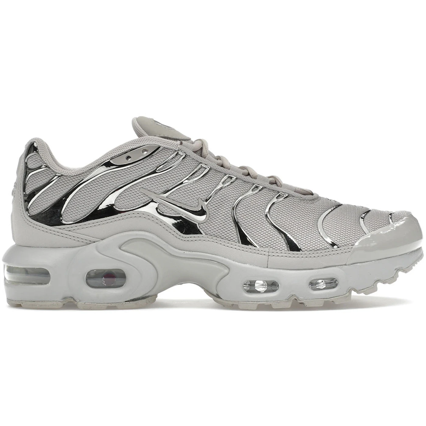 Nike Air Max Plus Light Iron Ore Gym Red Smoke Grey Metallic Silver GS 1