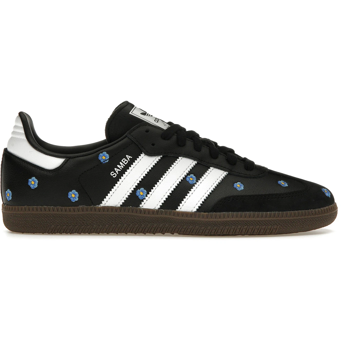 adidas Samba Light Blue Floral Core Black Womens 1