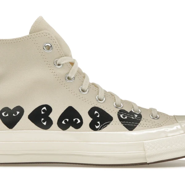 Converse Chuck Taylor All Star 70 Hi Comme des Garcons PLAY Multi-Heart Milk