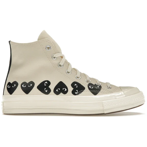 Converse Chuck Taylor All Star 70 Hi Comme des Garcons PLAY Multi-Heart Milk