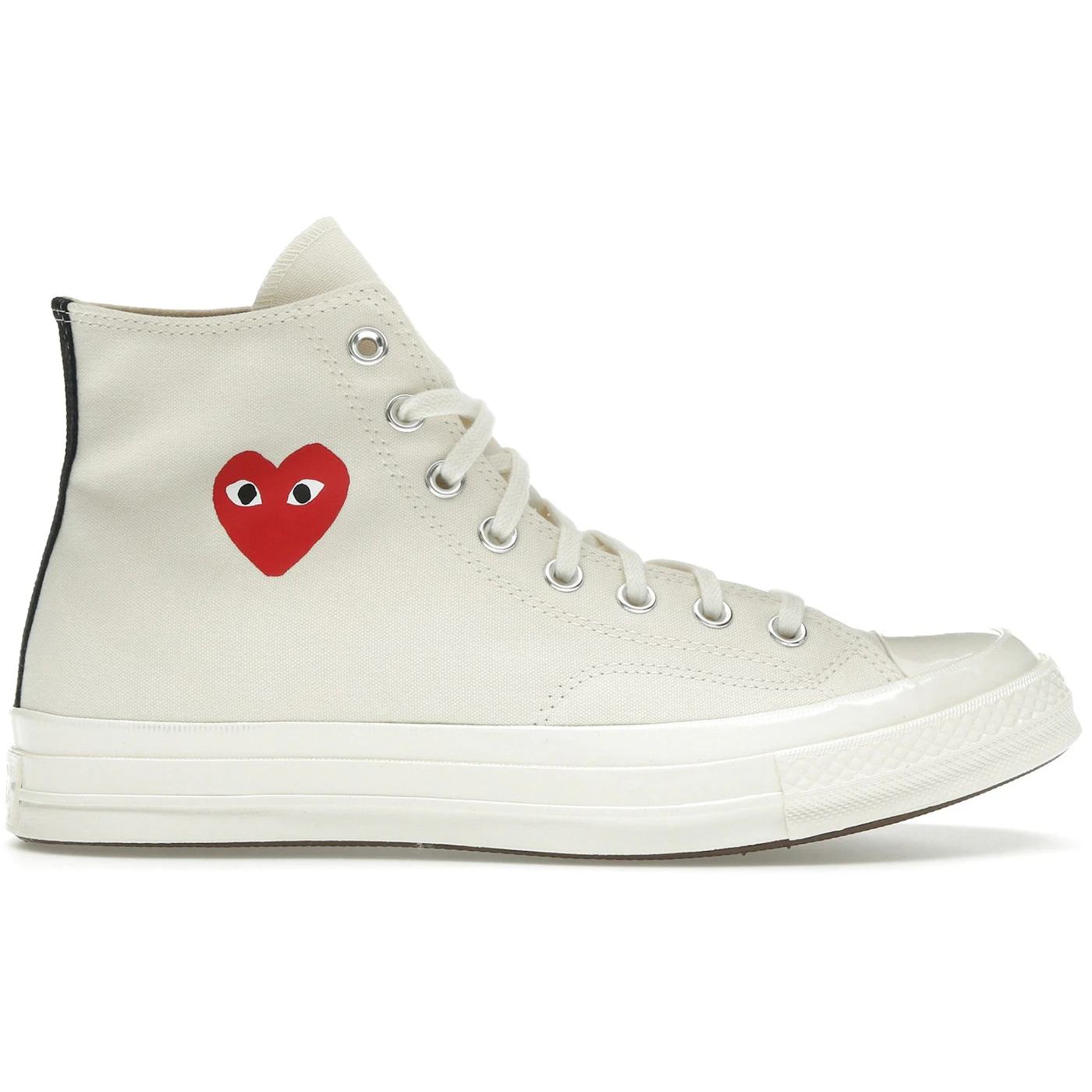 Converse Chuck Taylor All Star 70 Hi Comme des Garcons PLAY Single Heart Milk 1