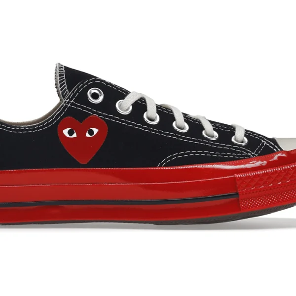 Converse Chuck Taylor All Star 70 Ox Comme des Garcons PLAY Black Red Midsole