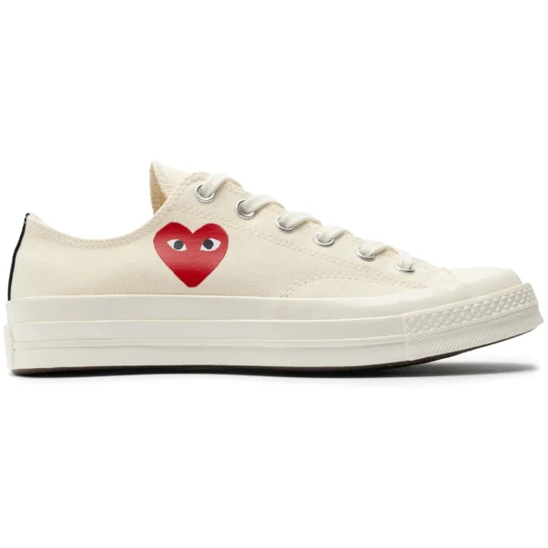 Converse Chuck Taylor All Star 70 Ox Comme des Garcons PLAY Single Heart Milk
