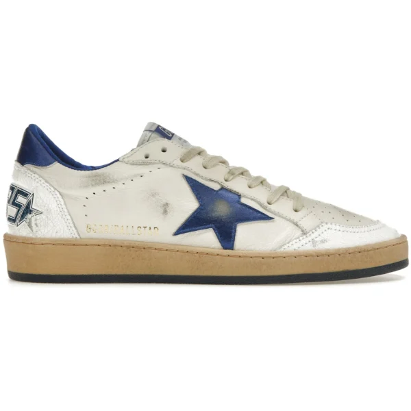 Golden Goose Ball-Star Low White Bluette