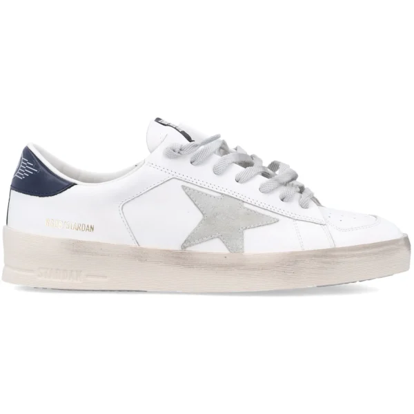 Golden Goose Stardan White Ice Gray Blue Navy