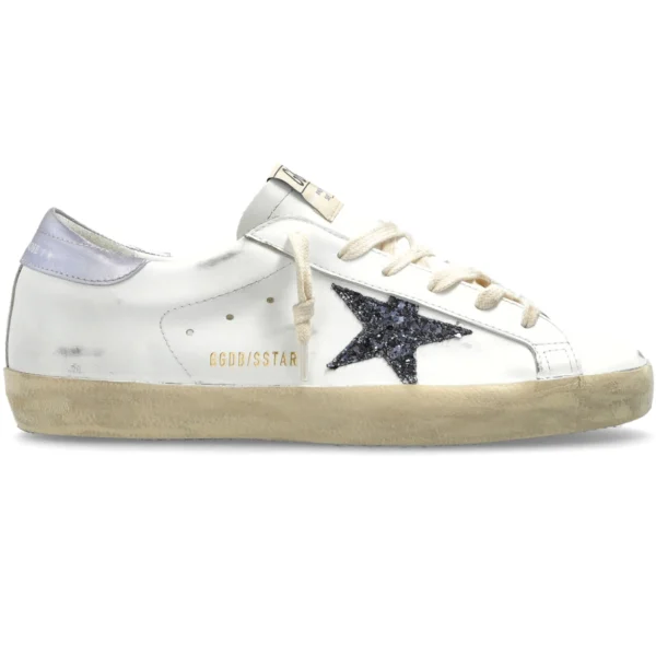 Golden Goose Super-Star White Black Glicine (Women’s)