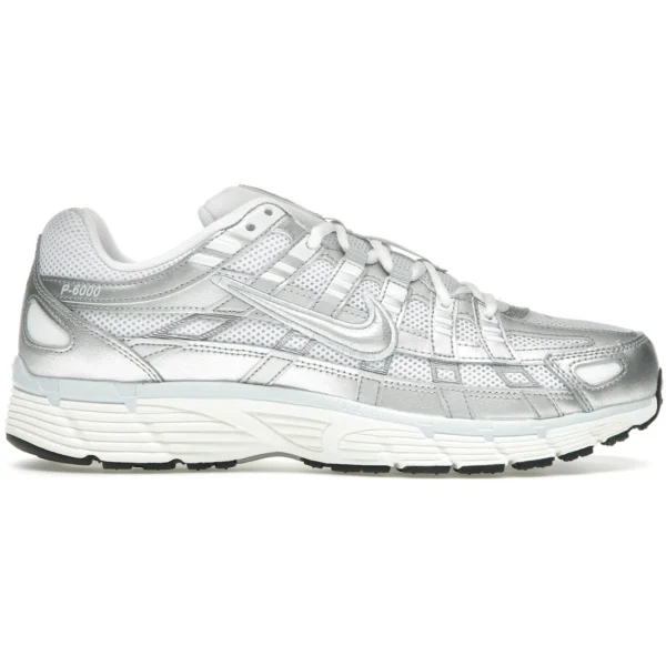 Nike P-6000 White Blue Tint Sail Metallic Silver (Women’s)