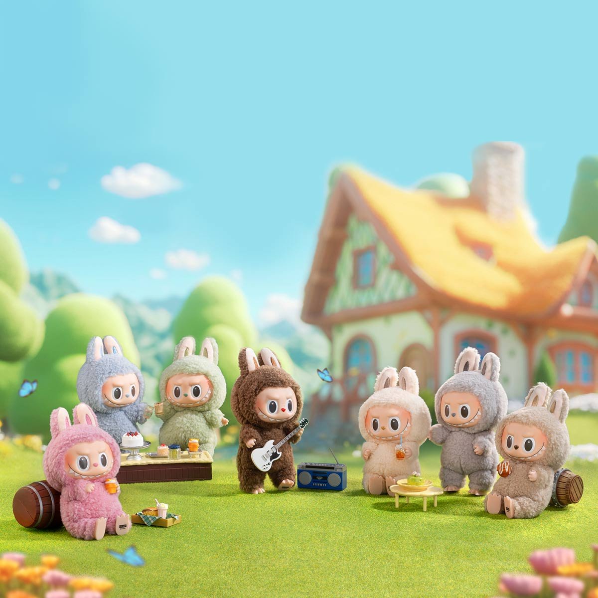 Pop Mart Labubu The Monsters Exciting Macaron Vinyl Plush Pendant Sealed Case (6 Blind Box) - Image 2