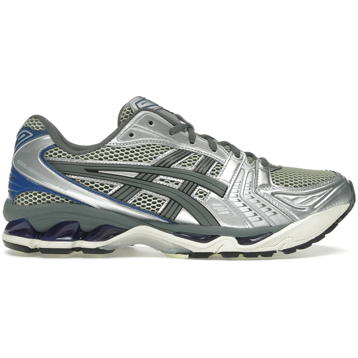 ASICS Gel Kayano 14 Soft Yellow Asics Blue 1