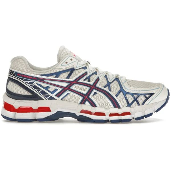 ASICS Gel-Kayano 20 Cream Blue Red