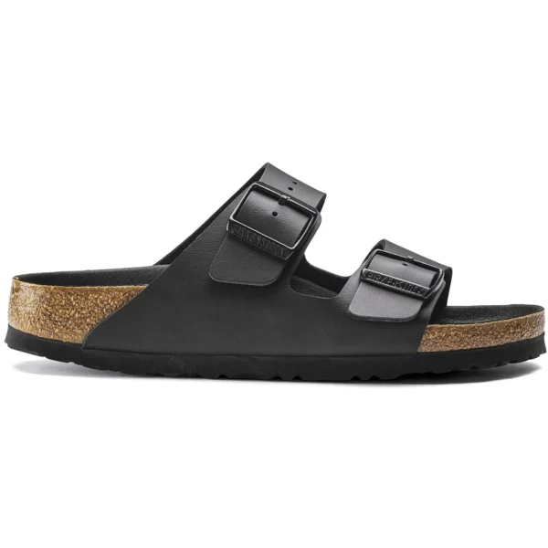 Birkenstock Arizona Birko Flor Black Black Foot Bed