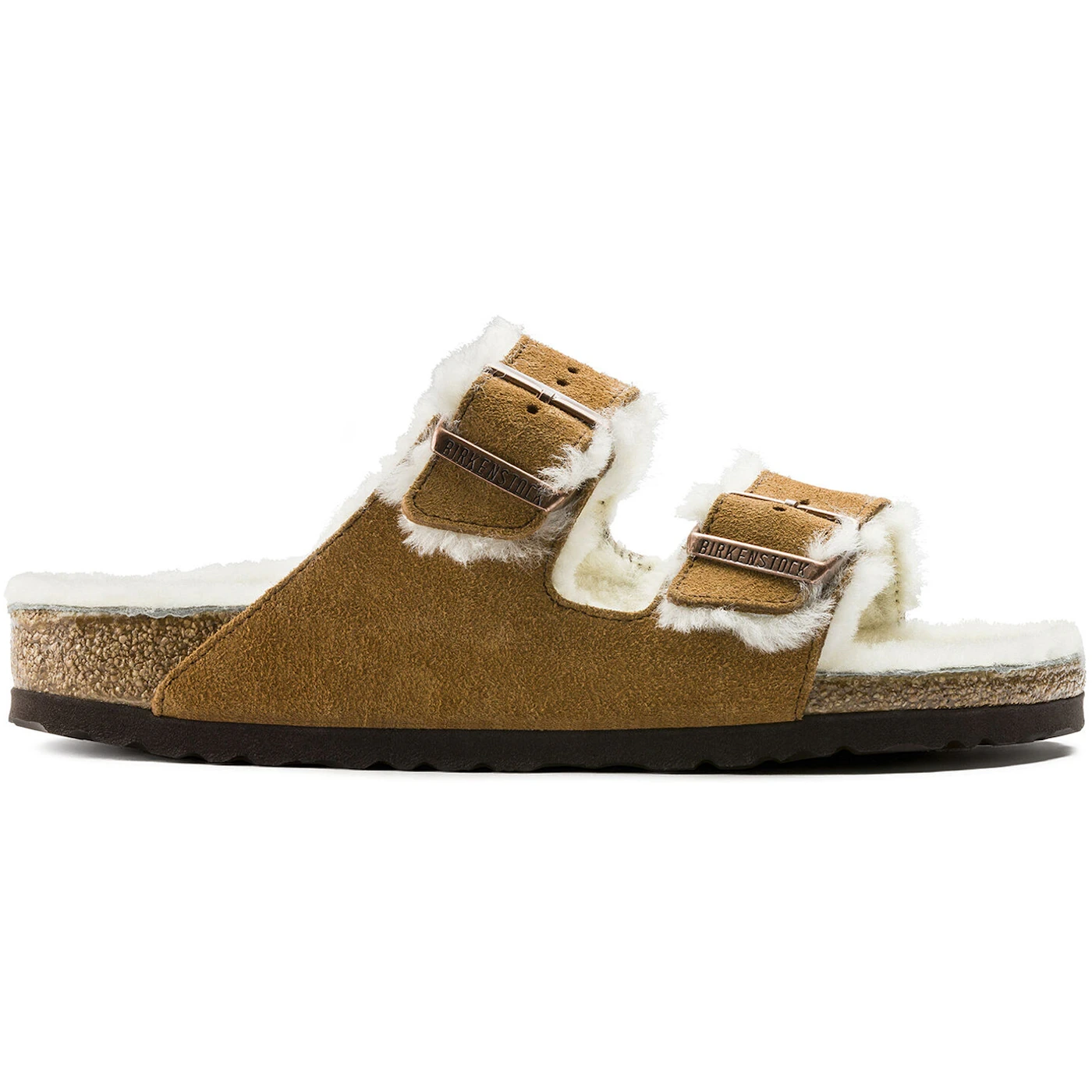 Birkenstock Arizona Shearling Suede Mink 3 Birkenstock Arizona Shearling Suede Mink