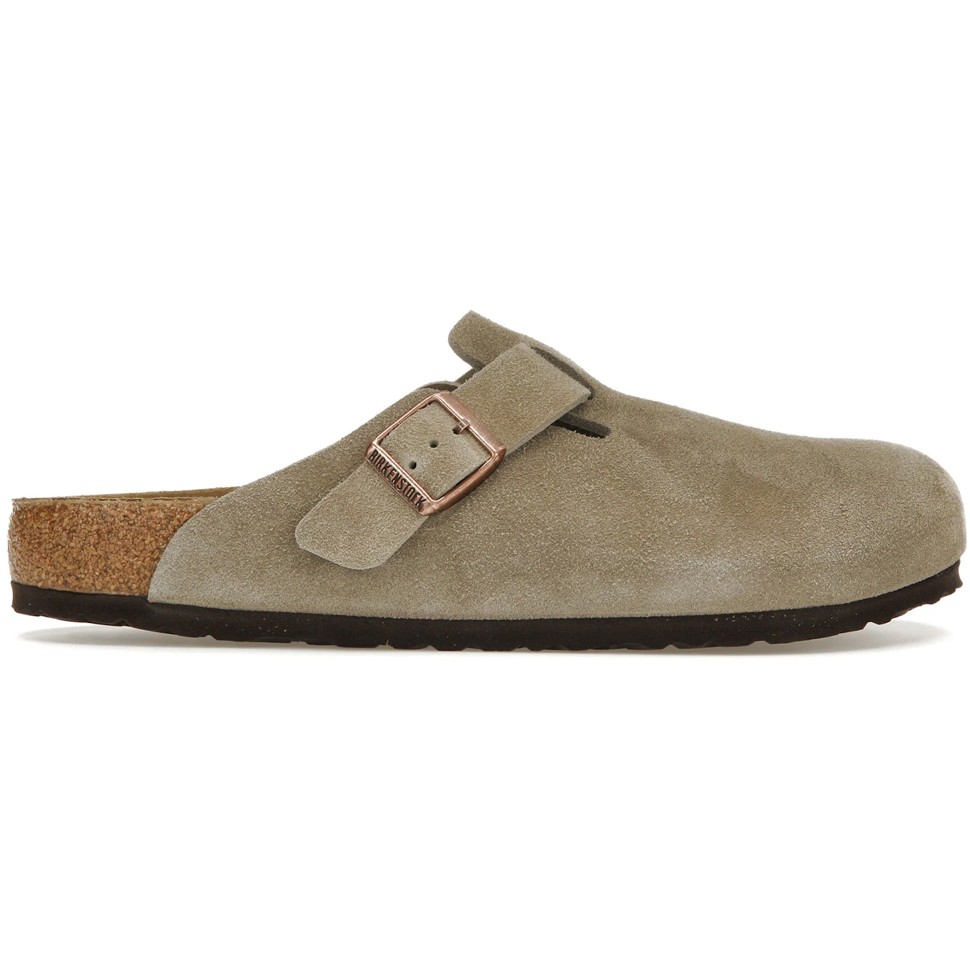 Birkenstock Boston BS Suede Taupe 1 Birkenstock Boston BS Suede Taupe 1