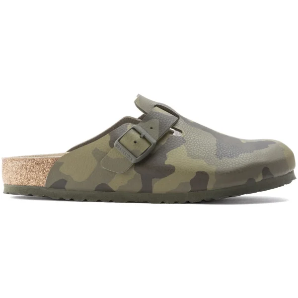 Birkenstock Boston Birko-Flor Desert Soil Camo Green