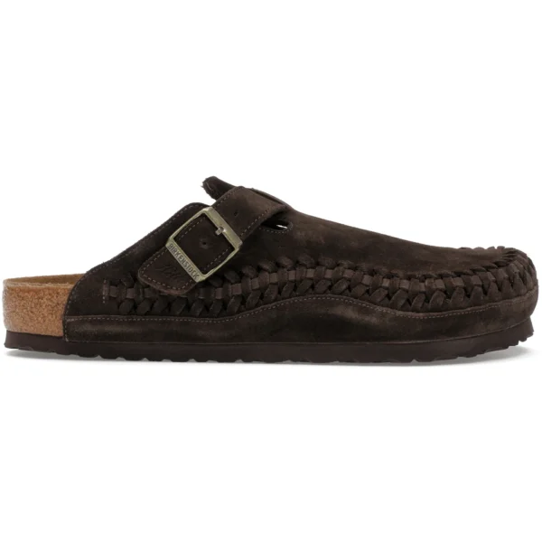 Birkenstock Boston Braided Suede Kith Mocca