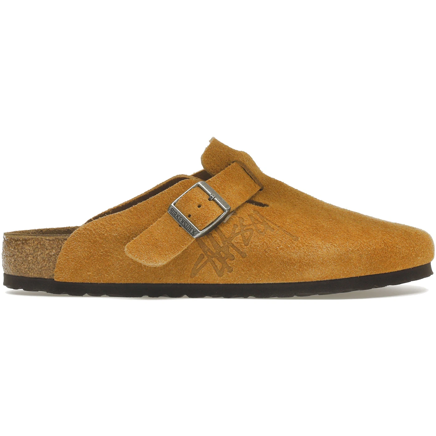 Birkenstock Boston Clog Stussy Caramel (2021) 2 Birkenstock Boston Clog Stussy Caramel 2021 1