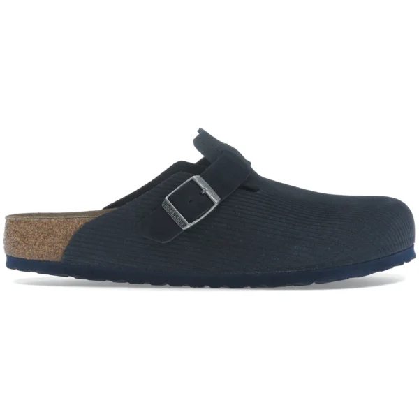 Birkenstock Boston Embossed Corduroy Suede Midnight
