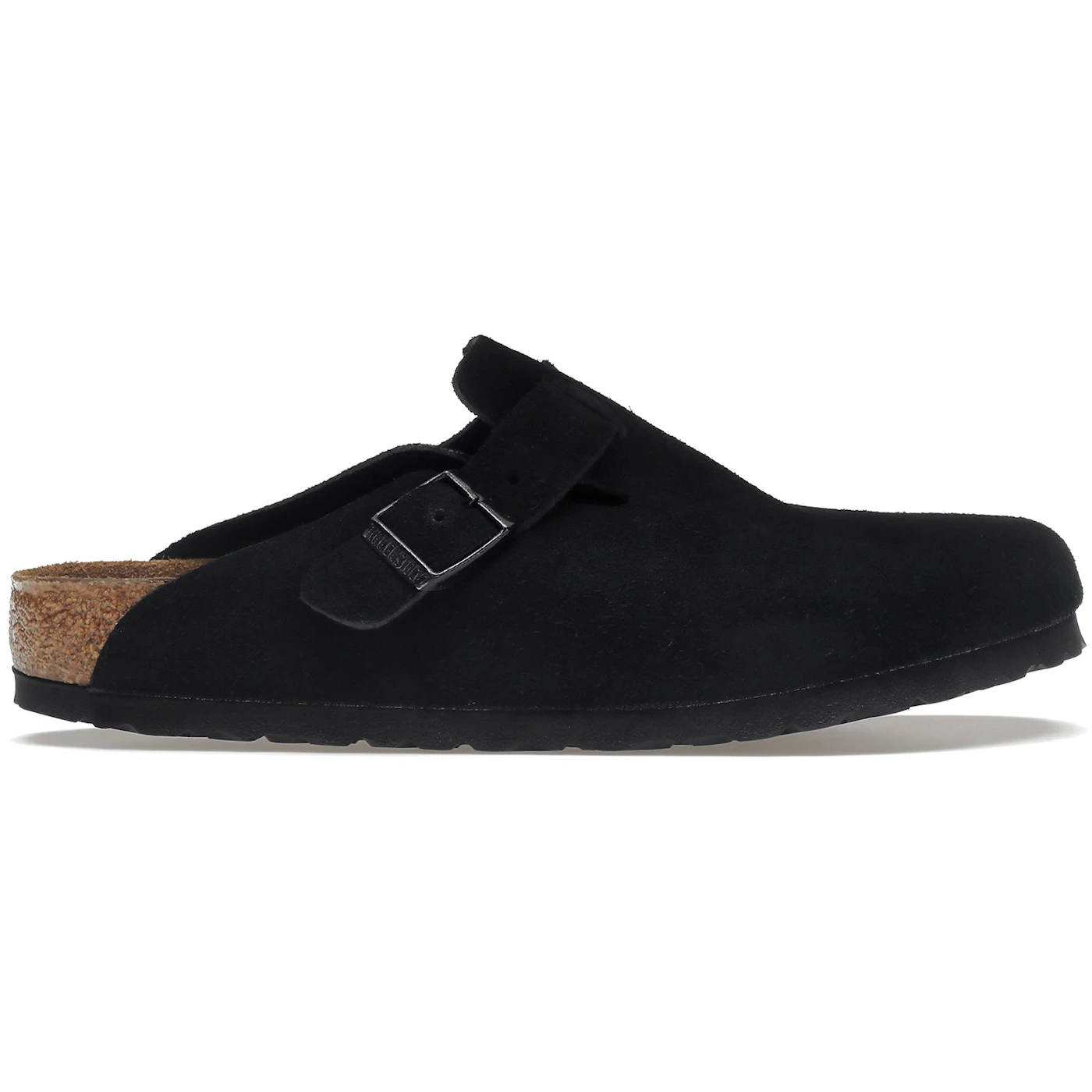 Birkenstock Boston Soft Footbed Suede Black 2 Birkenstock Boston Soft Footbed Suede Black 1