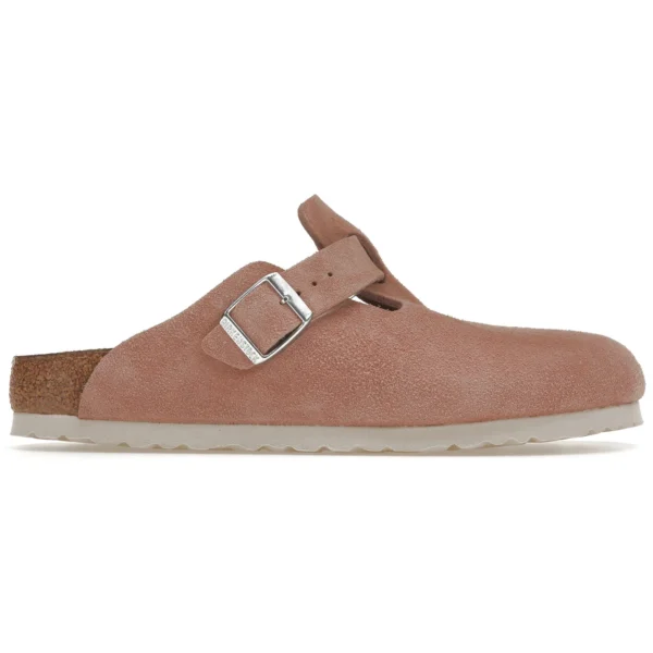 Birkenstock Boston Soft Footbed Suede Pink Clay