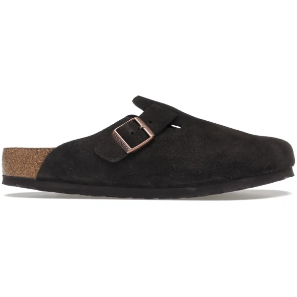 Birkenstock Boston Soft Footbed Suede  Mocha