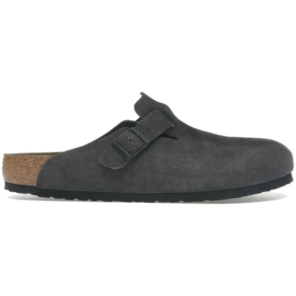 Birkenstock Boston Suede Velvet Grey