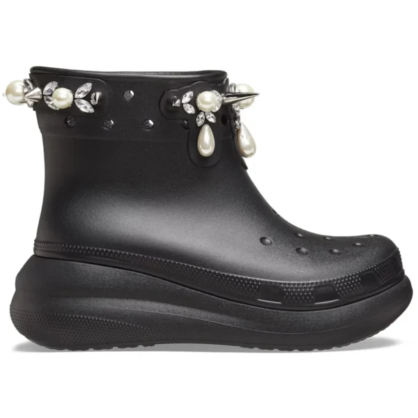 Crocs Classic Crush Boot Simone Rocha Black