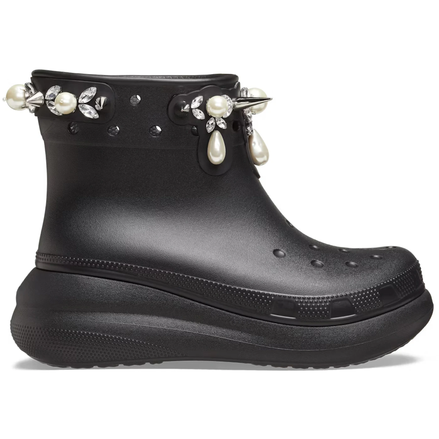 Crocs Classic Crush Boot Simone Rocha Black 2 Crocs Classic Crush Boot Simone Rocha Black 1