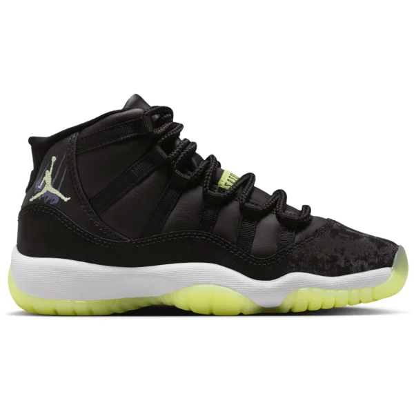 Jordan 11 Retro Black Barely Volt (GS)