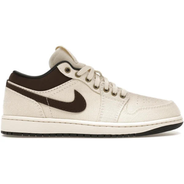 Jordan 1 Low Premium Pale Ivory Off Noir Baroque Brown