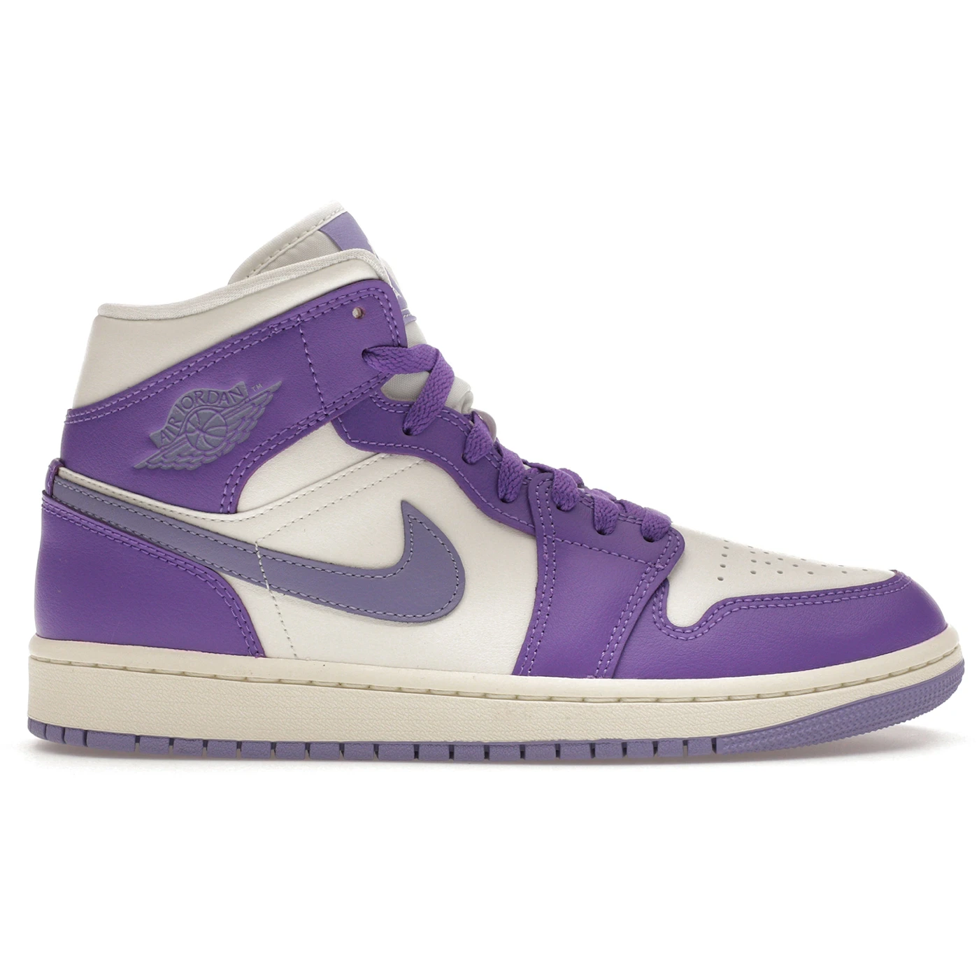 Jordan 1 Mid Action Grape (Women's) 2 Jordan 1 Mid Action Grape Womens 1