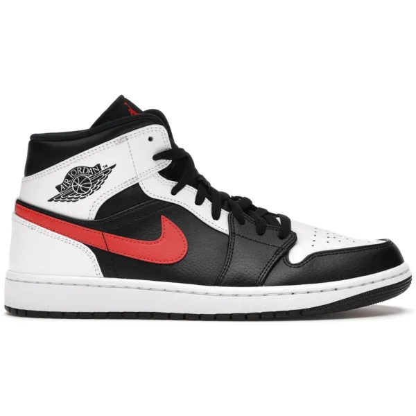 Jordan 1 Mid Black Chile Red White