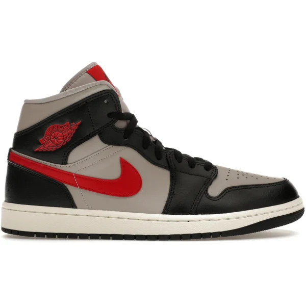 Jordan 1 Mid Black College Grey Gym Red (Women’s)