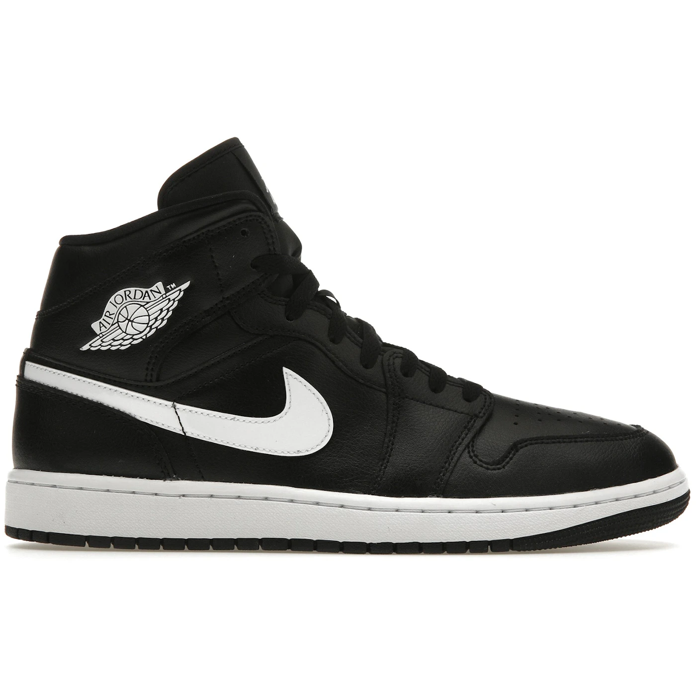 Jordan 1 Mid Black White (Women's) 2 Jordan 1 Mid Black White Womens 1