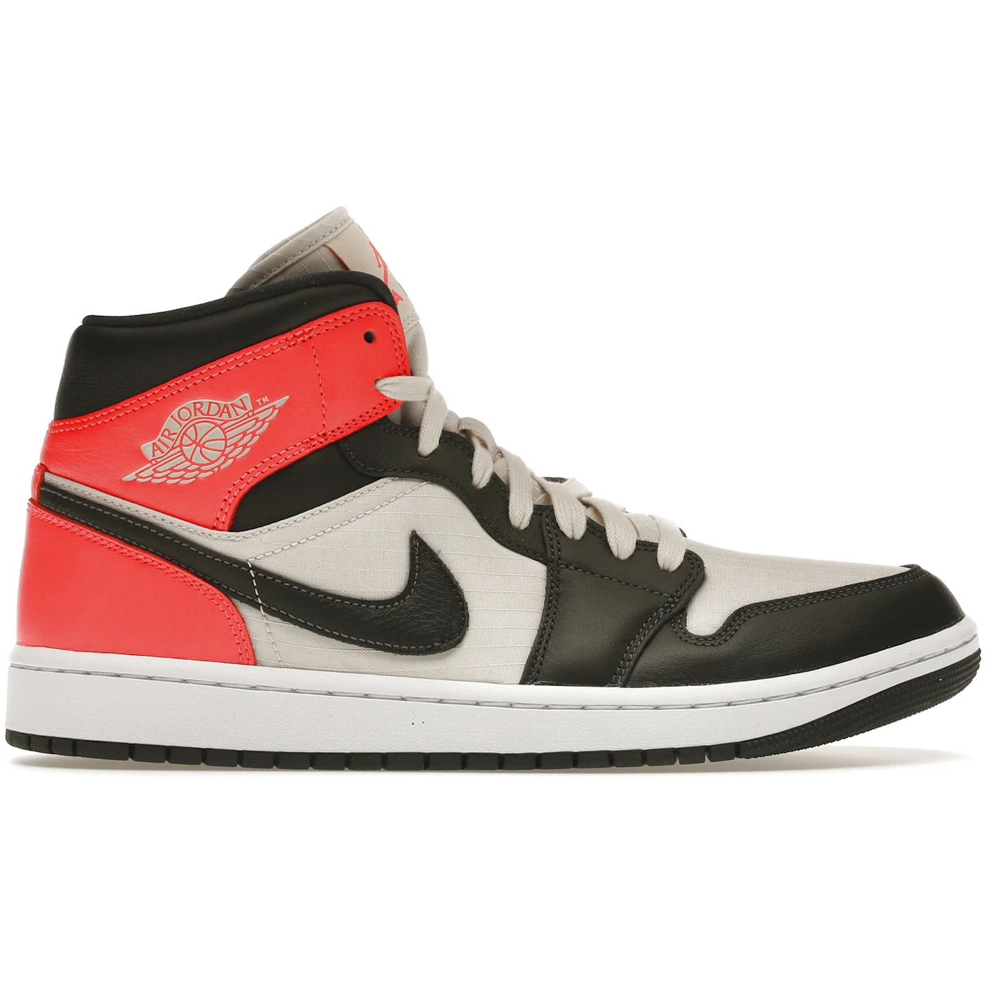 Jordan 1 Mid Newsprint Light Orewood Brown (Women's) 2 Jordan 1 Mid Newsprint Light Orewood Brown Womens 1