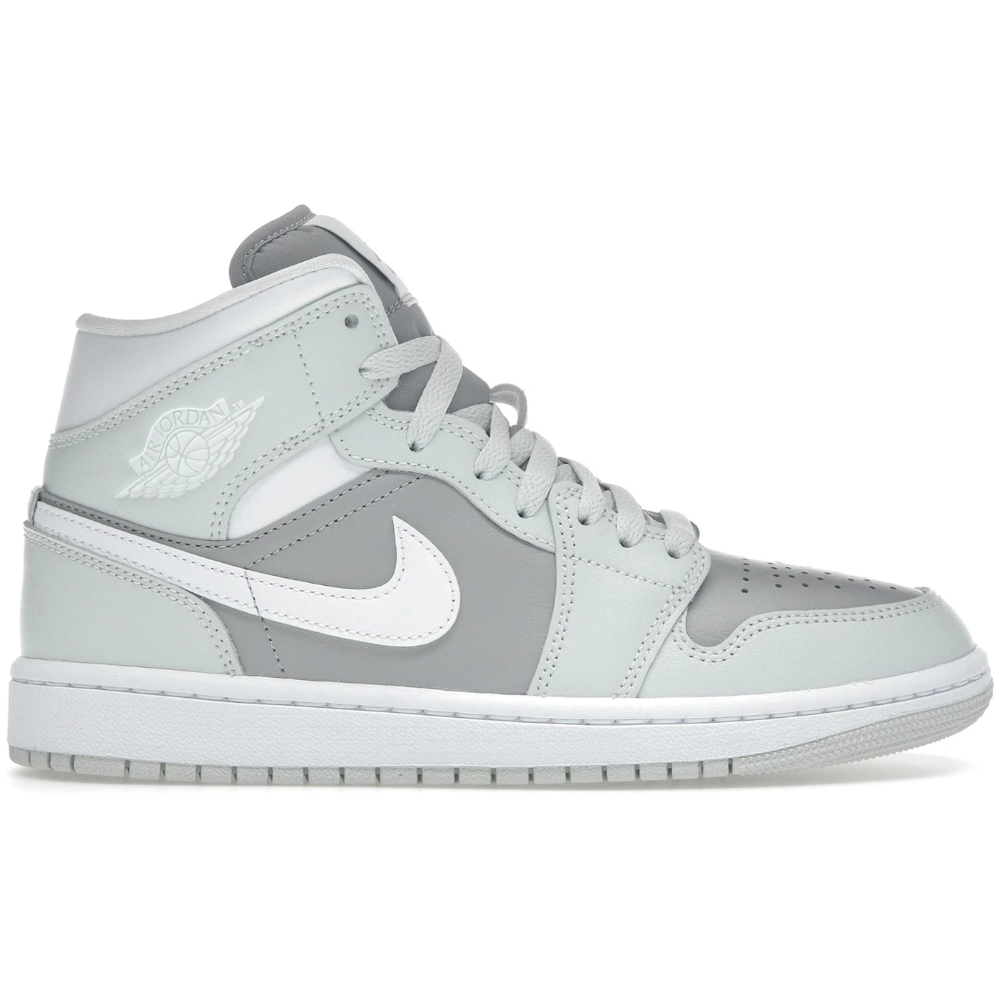 Jordan 1 Mid Photon Dust Atmosphere Grey (Women's) 1 Jordan 1 Mid Photon Dust Atmosphere Grey Womens 1