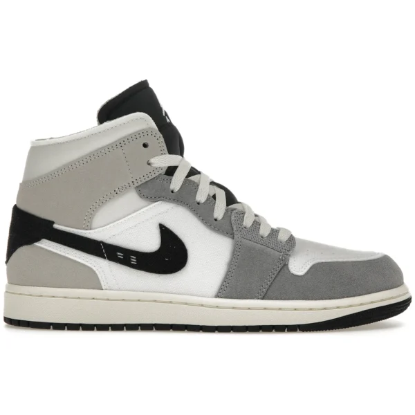 Jordan 1 Mid SE Craft White Cement Grey Black