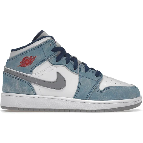 Jordan 1 Mid SE French Blue Light Steel (GS)