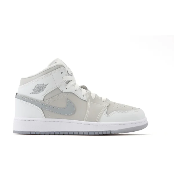 Jordan 1 Mid SE Summit White Metallic Silver (GS)