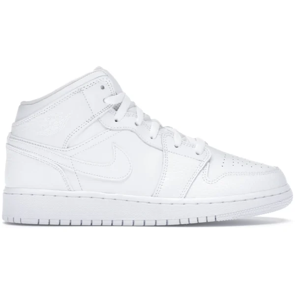 Jordan 1 Mid Triple White (GS)