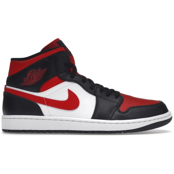 Jordan 1 Mid White Black Red (2022)