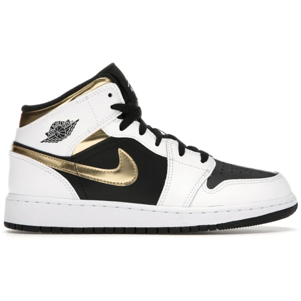 Jordan 1 Mid White Gold Black (GS)