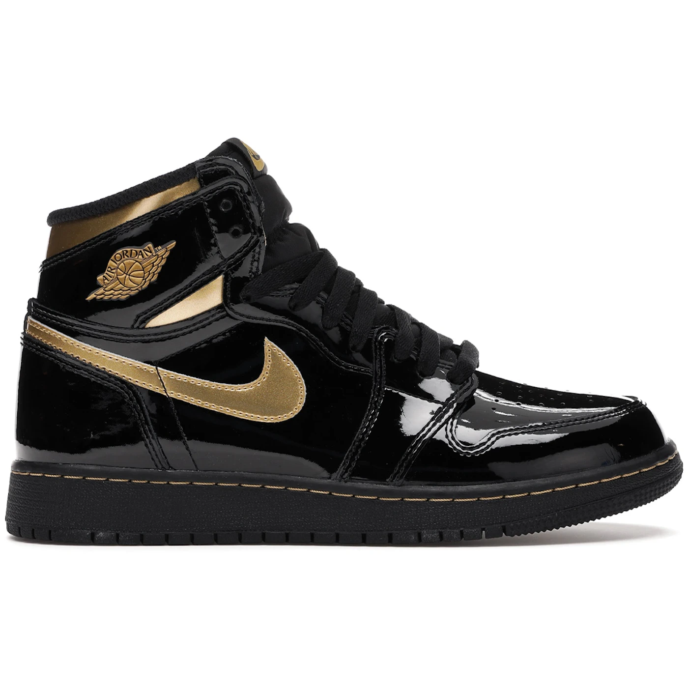 Jordan 1 Retro High Black Metallic Gold (2020) (GS) 3 Jordan 1 Retro High Black Metallic Gold (2020) (GS)