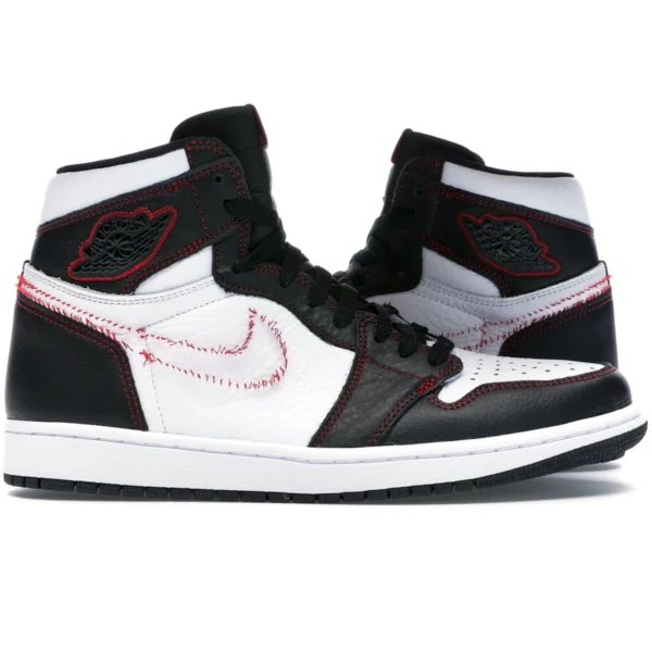 Jordan 1 Retro High Defiant White Black Gym Red